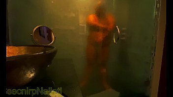 Preview 2 of Aunty Fource Boy - SsecnirpNailati in a fancy shower made of glass and marble.