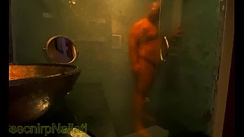Preview 4 of Aunty Fource Boy - SsecnirpNailati in a fancy shower made of glass and marble.
