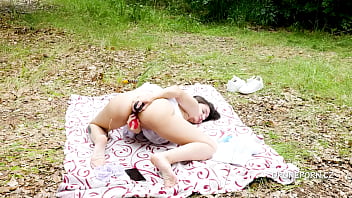 Preview 4 of Antalya Gizli - Belarus teen refugee Alisa - Outdoor anal masturbation
