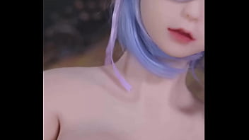 Preview 4 of Monster Bbc And Tiny Asian - Re Zero Rem Sex Dolls REVIEW-Cute and Beautiful Style you will love