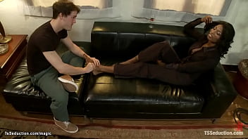 Preview 1 of Hluas Nkauj - Black TS bind and fuck student