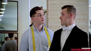 Preview 2 of Bossy Stepmom - Jay strokes his dick till his load unleashed to Shanes  crotch