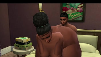 Preview 4 of Sister Rain Brother - Thick &amp_ Lovely Shantel Harper Visits Her Boyfriend And He Cheers Her Up
