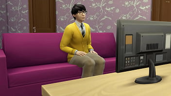 Preview 1 of Mmf Holiday - Japanese Stepmom Finds Her stepson Naked In Bed After Masturbating And Being A Virgin She Decided To Help Him So He Doesn&#039_t Trip So Often - Asian step-mom and step-son