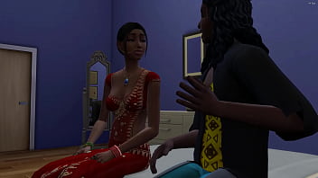 Preview 2 of Hd Blonde Video - Indian stepmother goes to her stepson&#039_s room to apologize for arguing with him because he caught him masturbating - india creampie