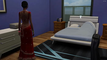 Preview 3 of Hd Blonde Video - Indian stepmother goes to her stepson&#039_s room to apologize for arguing with him because he caught him masturbating - india creampie