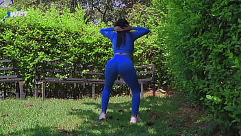 Preview 1 of Jada Fire Vs Justin Slayer - chico me mira en el parque termina follandome