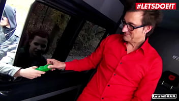 Preview 2 of Plise Sex Video Nai - BUMS BUS - Pina Deluxe &amp_ Conny Dachs - She Hesitate At First But She Accept Eventually!