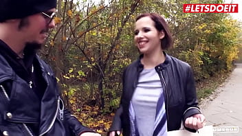 Preview 1 of Plise Sex Video Nai - BUMS BUS - Pina Deluxe &amp_ Conny Dachs - She Hesitate At First But She Accept Eventually!