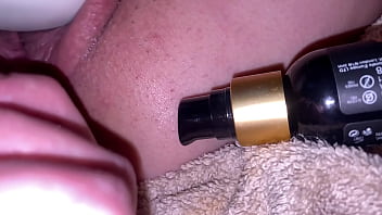 Preview 1 of Her Clit - Fingering her asshole with cum in it