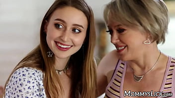 Preview 1 of 3 Year Old Boy - Horny teen babes feasts on Milf Dee Williams soaked pussy