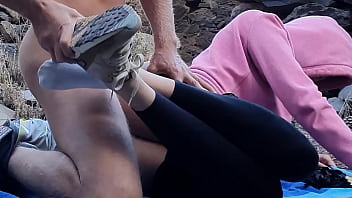 Preview 3 of Ej Fat - Outdoor Sex with 18yo Hot Brunette Teen Babe