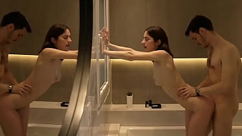 Preview 2 of Ava Admssr - Hotel Maid Gets Caught in his Jacuzzi and will do anything not to get Fired - Amateur Double Cumshot
