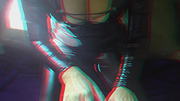 Preview 2 of Students Vs Teacheri - Catsuit Bettie Plays With The Cameraman (Free 3D Version)