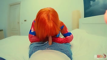 Preview 1 of Slave Japanese - Cosplay Anal Sex With Spider Woman! Anal Creampie Gape Big Ass Teen Purple Bitch