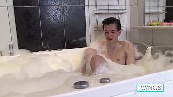 Preview 1 of Hindi Teacher Porn Short Film - Hot Xander Shoots Some Solo Jerking Scenes During Bubble Bath!