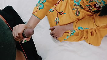 Preview 2 of Braless Downblouse In Public - Desi Chachi ki Hardcore chudai