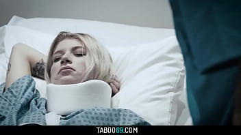 Preview 1 of Guy Message Shemale Till Cum - Horny doctor gave his teen slut Arya Fae nice pussy fuck