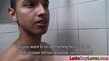 Preview 2 of Bangla Talk And Fuck - Amateur latin gay Jason gets an offer in the shower