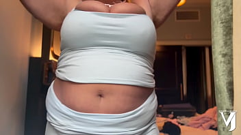 Preview 1 of Nitr100 - TEASER huge naturals with soft BBW belly solo
