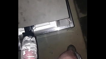 Preview 3 of Wife Anal Cu - Fleshlight shower mount (QuickShot) session at the terrace.  Awesome