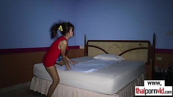 Preview 1 of Seliping Mom Sun Sex - Amateur Thai teen rubs her clients bare body with her oily hands