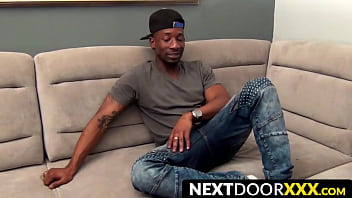 Preview 1 of Lena Ramon Mandingo - NextDoorXXX.com - Cute ebony twink gets his bubble butt barebacked by inked jock