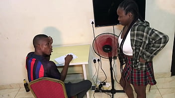Preview 1 of Trio Thrisome - Naughty Student Came To Complain To Have Failed Her Mathematics Exam,  Only To Be Told By The Mathematics Teacher To Give Him Blowjob And Massive Sex Before She Could Pass The Exam. She Had No Choice.