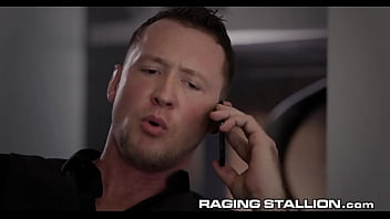 Preview 1 of Seachswediish Slut - RagingStallion - Bearded Convict Banged Out By BBC - Beau Butler,  Pheonix Fellington,  Andre Donovan - RagingStallion