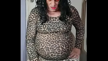 Preview 3 of Blonde Shy Mom - crossdresser is at it again what do you call this guys i call it penis fucking part 2