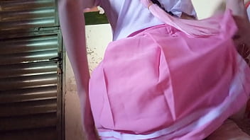 Preview 1 of Hot Fruit - Femboy se exibindo e metendo consolo na bundinha gulosa
