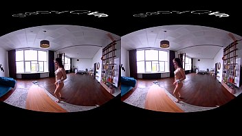 Preview 3 of Sunny Leone Labens - Beautiful busty brunette teasing in exclusive StasyQ VR video