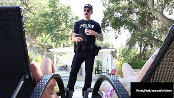 Preview 2 of Xxx Bangoli Movi Bangla - Fucking Fine Felons Penny Pax &amp_ Brooklyn Chase Suck A Policeman Penis!