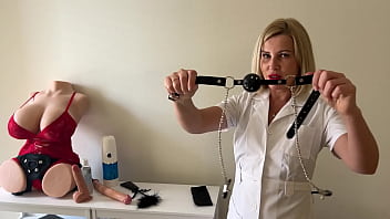 Preview 1 of Jacqueline Ferzanda - Horny milf tests a masturbator on a masked dude and rides his thick dick