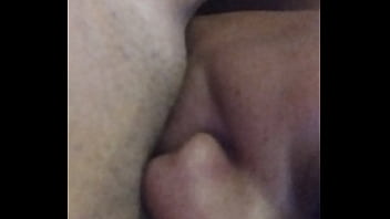 Preview 1 of 22footart Com - cuckold hubby eats my pussy cleaning up all the cum after a long day of fuck with my lover