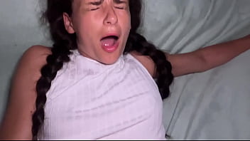 Preview 4 of Hairy Cosplay - stepsister was lying there without panties and I put my dick in her ass
