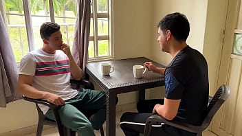 Preview 1 of Celine Ex - Episode 2. Two stepbrothers and a pussy: as a good housewife I attend care of my husband&#039_s stepbrother,  Damn!!! how rich he fucks me!!