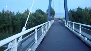 Preview 2 of St Public - exhib  sur passerelle au dessus de l&#039_autoroute