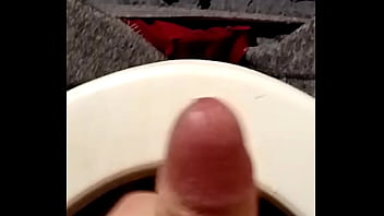 Preview 2 of Sex At The Toilet - CUM en el BA&Ntilde_O