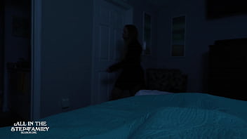 Preview 1 of Mama Porno Seks - StepSon Scared Of Thunder Overcomes Trauma By Fucking StepMother 1/3 FREE