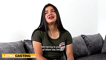 Preview 2 of Ava Parked - Chubby Latina College Girl Casting Fuck With Hung Agent In Porn Debut