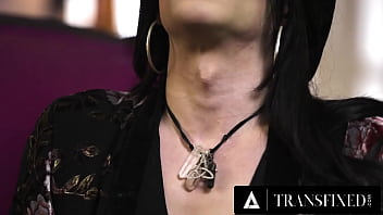 Preview 1 of Teen Allows - TRANSFIXED - ASMR Trans Fortune Teller Ariel Demure Hard Fucks Hot Tattooed Customer Vanessa Vega