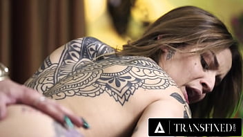 Preview 4 of Teen Allows - TRANSFIXED - ASMR Trans Fortune Teller Ariel Demure Hard Fucks Hot Tattooed Customer Vanessa Vega