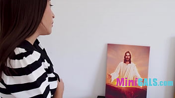 Preview 1 of Danny Liun - Tiny Girl Dresses Slutty &amp_ Goes To Landlord Once A Month Every Month - MiniGals