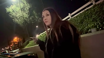 Preview 2 of Hindi Me Blue Picture Mausi Wala - Italian Hot Milf Long Hair Artemisia Love Solo Smoking Session Outdoor