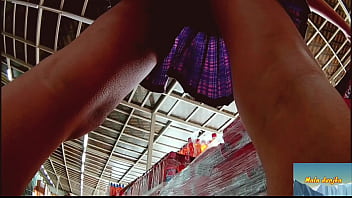 Preview 1 of Punk Xxx - without panties for shopping.Mala dvojka