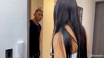 Preview 1 of Miah Kholifa Xnx Vidoscom - My step son&#039_s best friend wants to fuck before my husband arrives - Silvana Lee