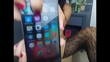 Preview 1 of Www Brazers Comhd Rape Video - Asian girl in black fishnets chats and shows her sexy body