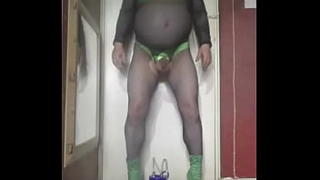 Preview 1 of Pak Am - crossdresser milks himself while you all watch