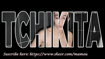 Preview 1 of Naked Stocking - Mamou avec TCHIKITA partie 1 striptease et fellation gorge profonde et gobage de couilles